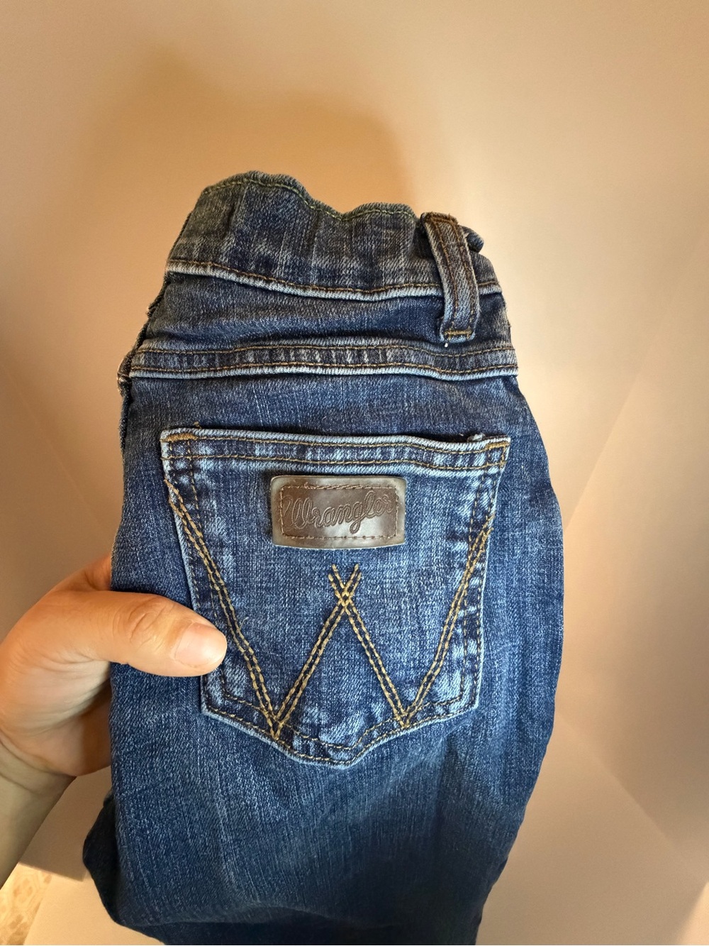 Wrangler boys slim Blue Straight Leg Jeans